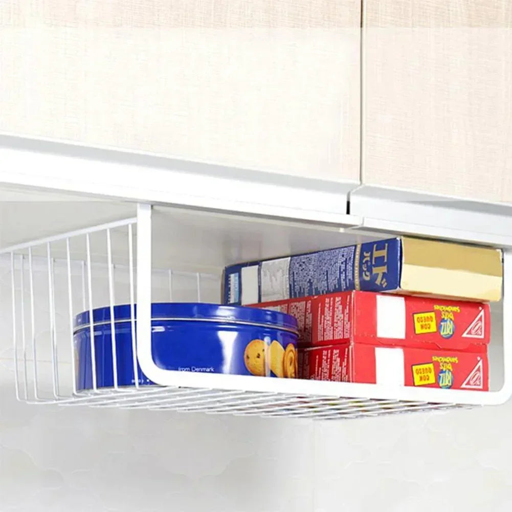 Under Shelf Wire Basket – Cabinet & Closet Storage Organizer