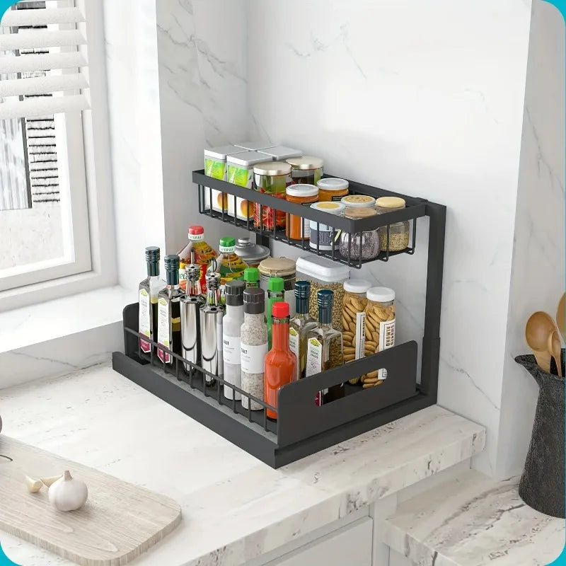 Under-Sink Pull-Out Organiser (2-Tier)