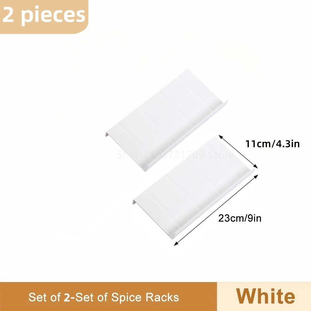 Adjustable 4 Tier Spice Rack | Drawer & Cabinet Kitchen Organizer - Evenings Co.