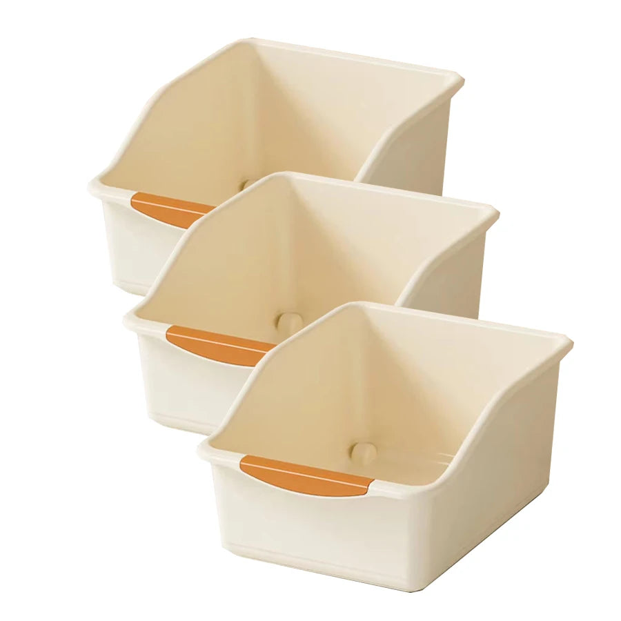 Under-Sink Plastic Storage Bins with Wheels