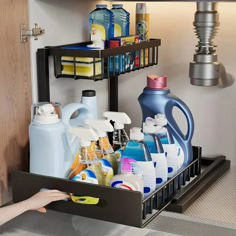 Under-Sink Pull-Out Organiser (2-Tier)
