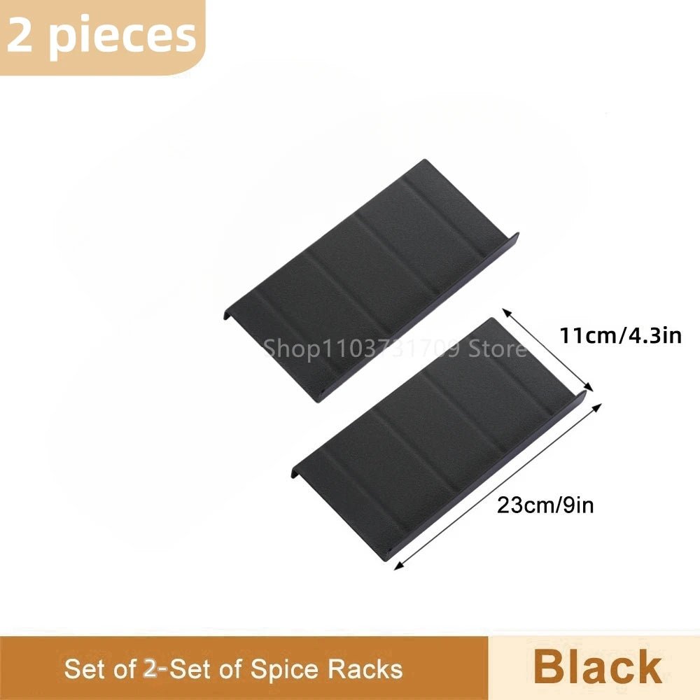 Adjustable 4 Tier Spice Rack | Drawer & Cabinet Kitchen Organizer - Evenings Co.
