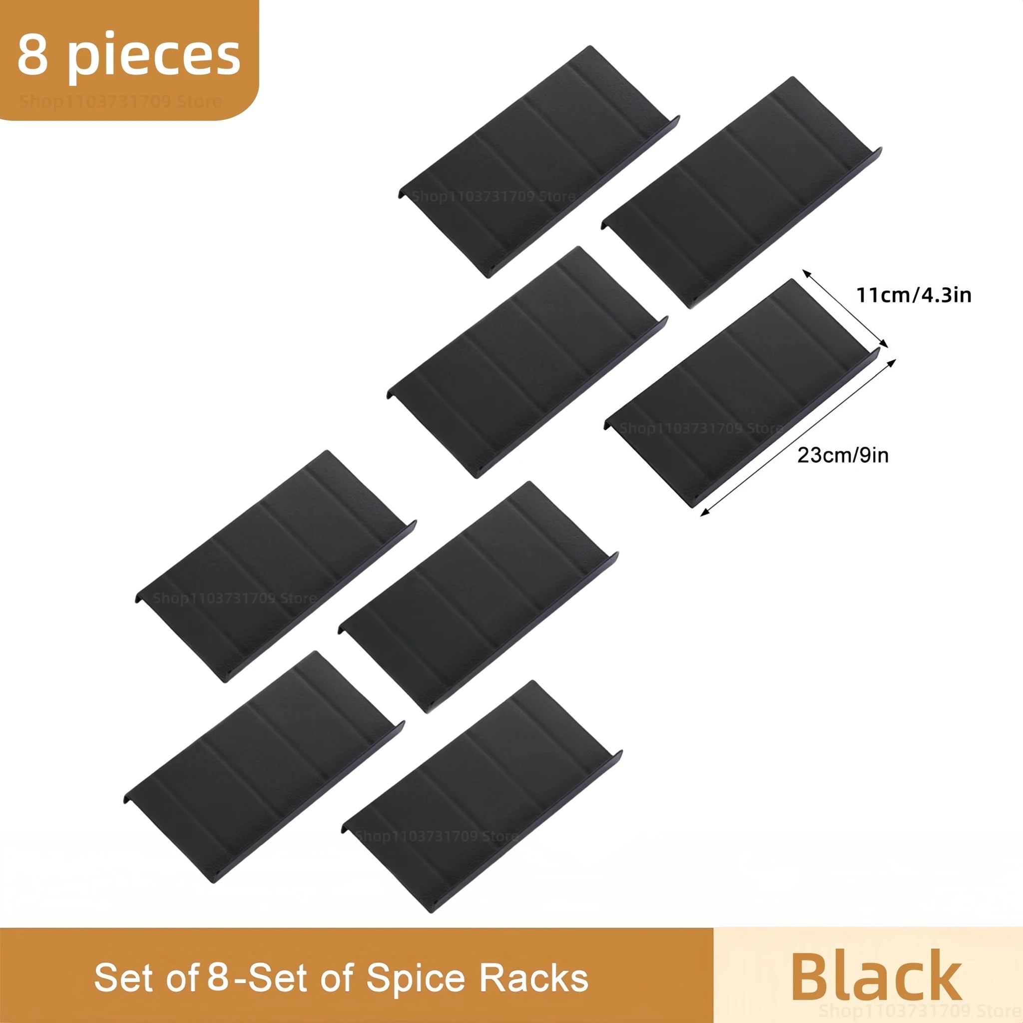 Adjustable 4 Tier Spice Rack | Drawer & Cabinet Kitchen Organizer - Evenings Co.