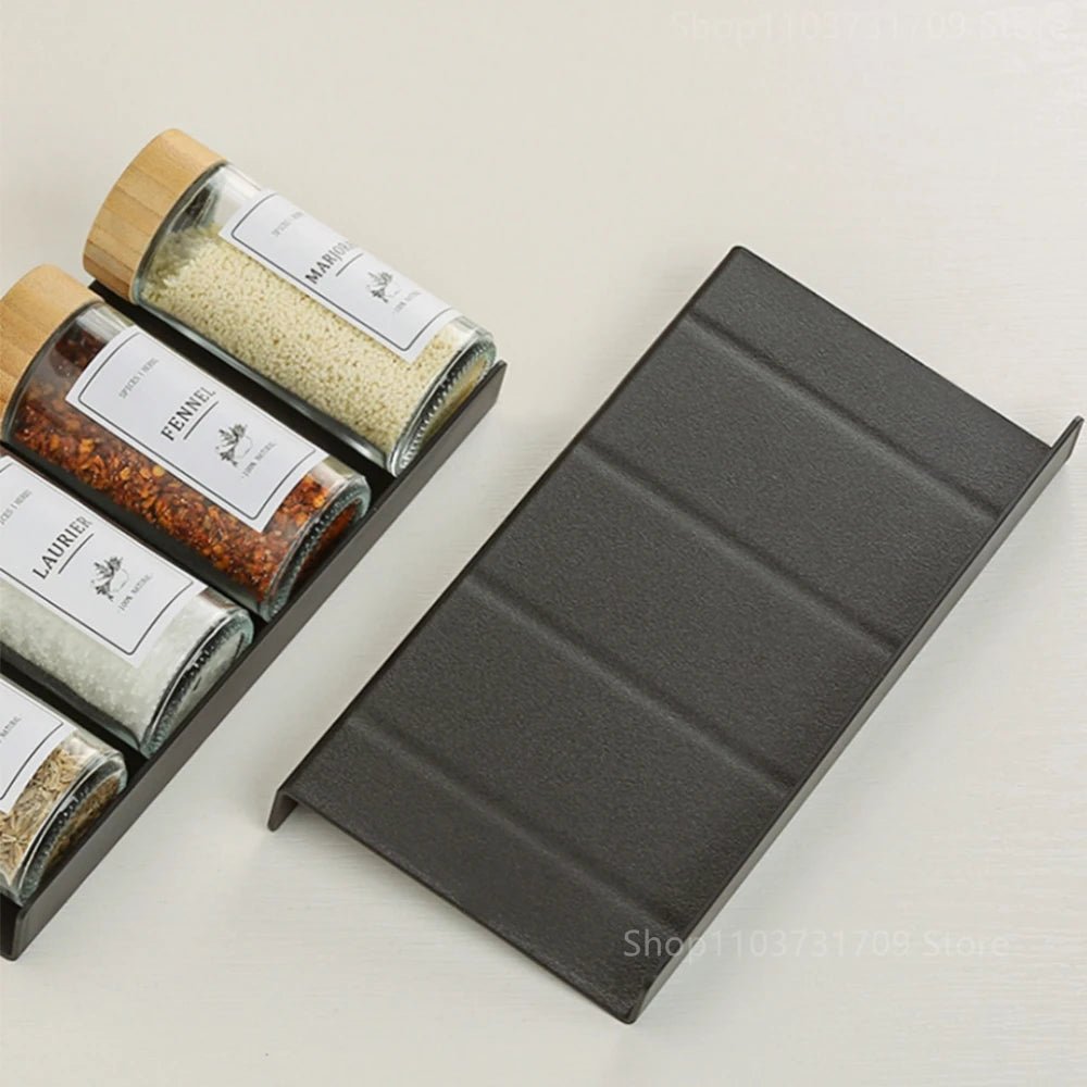 Adjustable 4 Tier Spice Rack | Drawer & Cabinet Kitchen Organizer - Evenings Co.