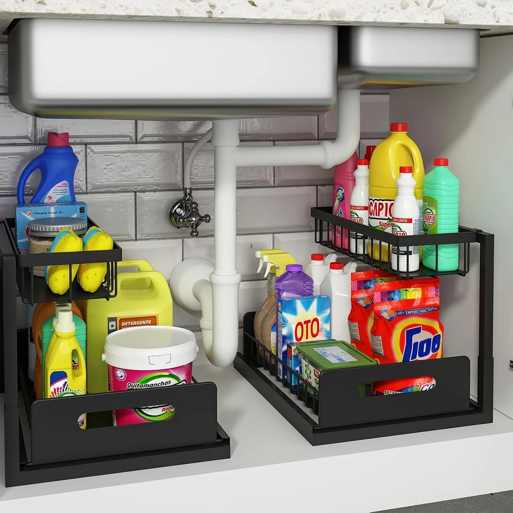 Under-Sink Pull-Out Organiser (2-Tier)